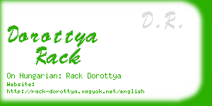 dorottya rack business card